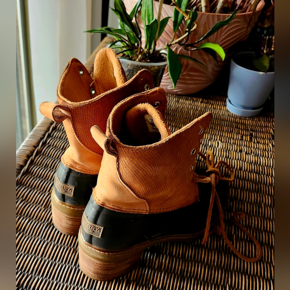 Sperry Women's Brown and Black Winter Boots